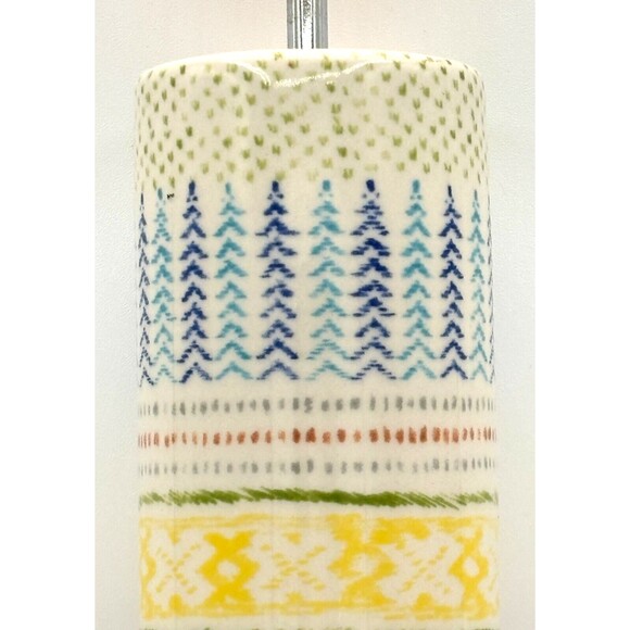 Anthropologie Rolling Pin POLAR GAZE Ceramic Winter Holiday Folk Snowflake - Picture 4 of 13